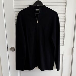Dior Men's Black Zip-Up Sweater